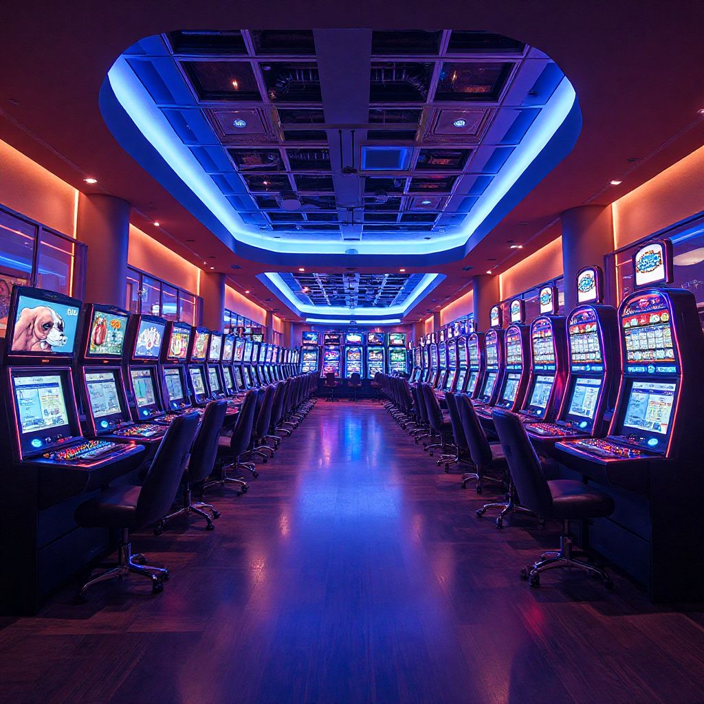 Central Arcade Hub main gaming floor overview