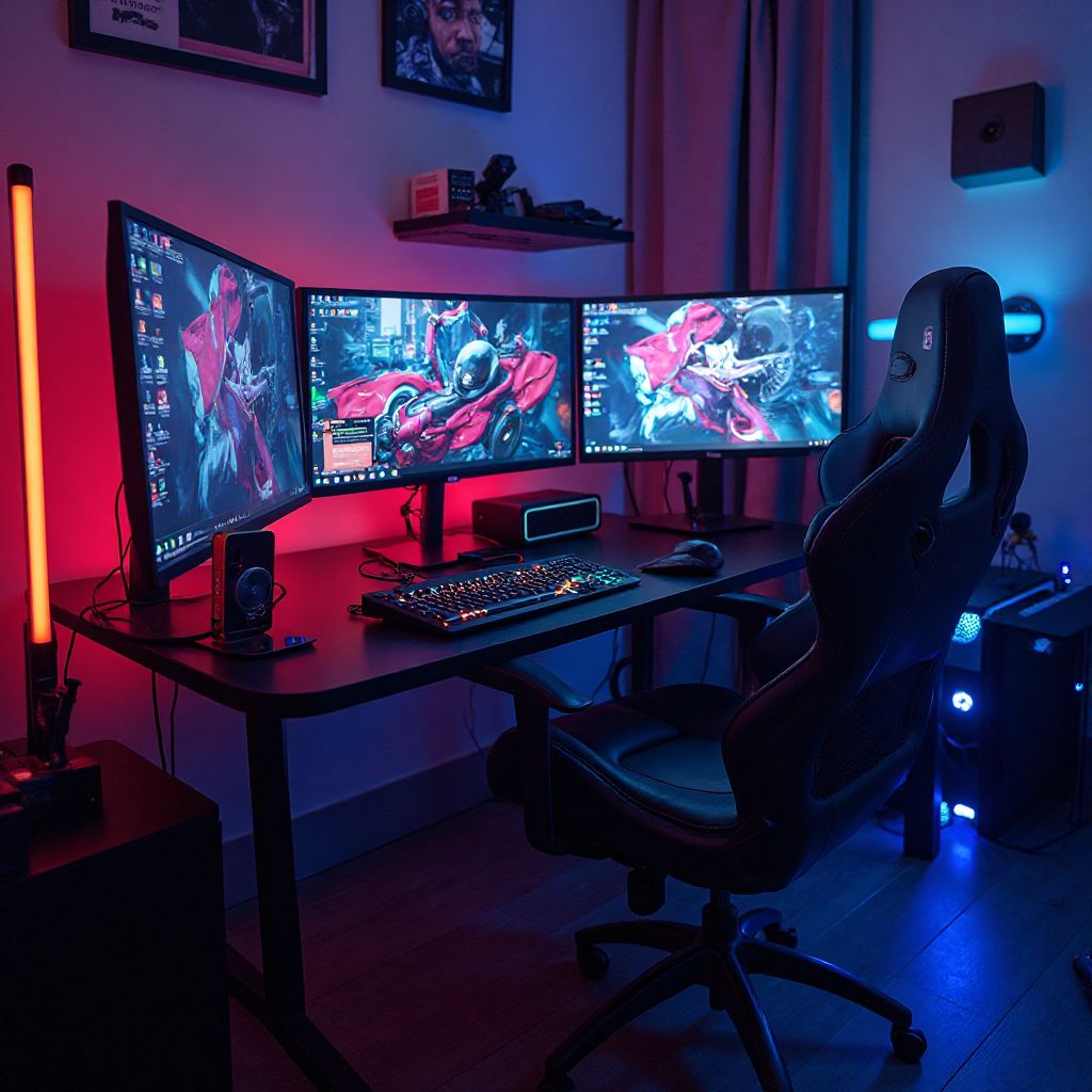 Professional esports gaming station